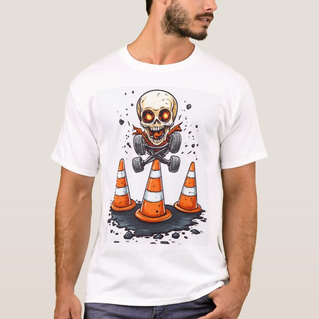 Camiseta Pogo Bones � Crazy Skeleton on the Move (Frente)