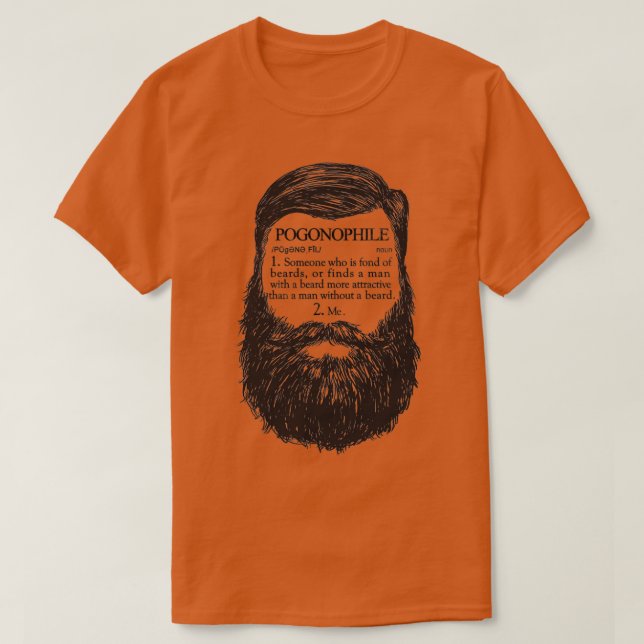 Camiseta Pogonófilo Alguém que eu gosto de barbas (Frente do Design)
