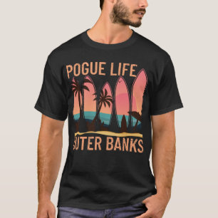 Camiseta Pogue Life Outer Banks Beach Sunset Surfing