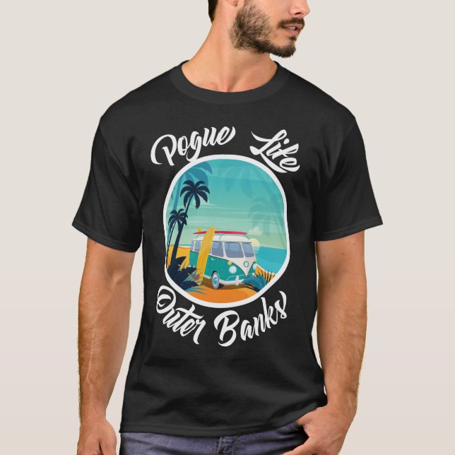 Camiseta Pogue Life Outer Banks Surf Van OBX Beach shirt (Frente)