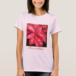 Camiseta Poinsétia cor-de-rosa do Peppermint