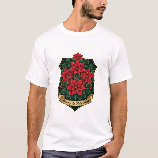 Camiseta Poinsettia Crest T-Shirt (Frente)