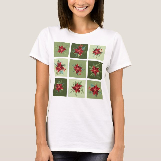 Camiseta Poinsettias T-Shirt (Frente)