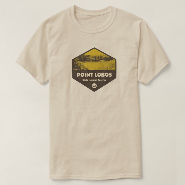Camiseta Point Lobos State Natural Reserve California (Frente do Design)