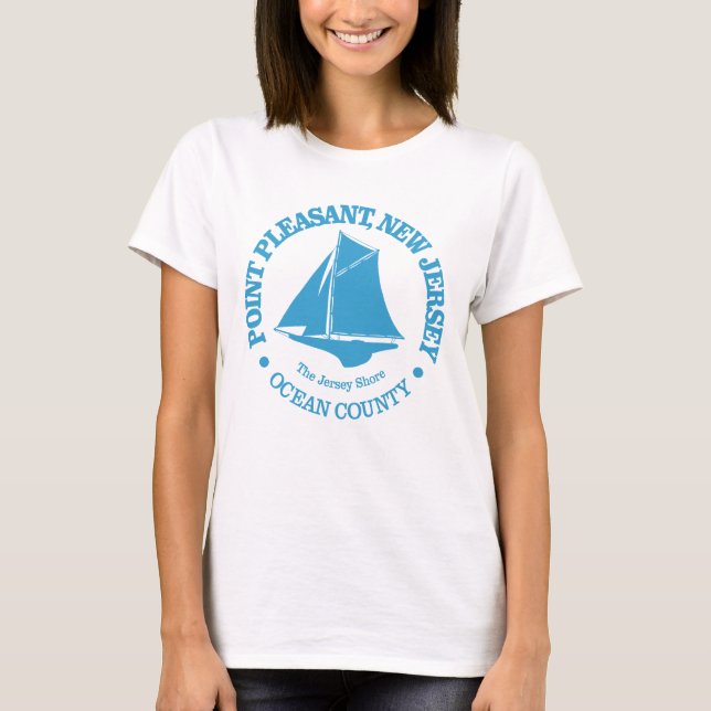 Camiseta Point Pleasant NJ (loop) (Frente)
