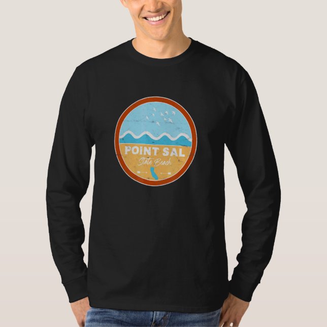 Camiseta Point Sal State Beach California CA Beach Waves (Frente)