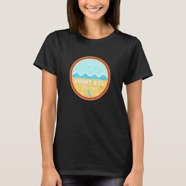 Camiseta Point Sal State Beach California CA Beach Waves (Frente)
