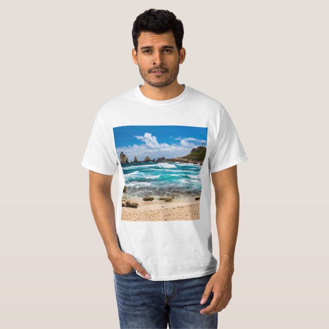 Camiseta Pointe des Chateaux, Grande-Terre, Guadalupe (Frente Completa)