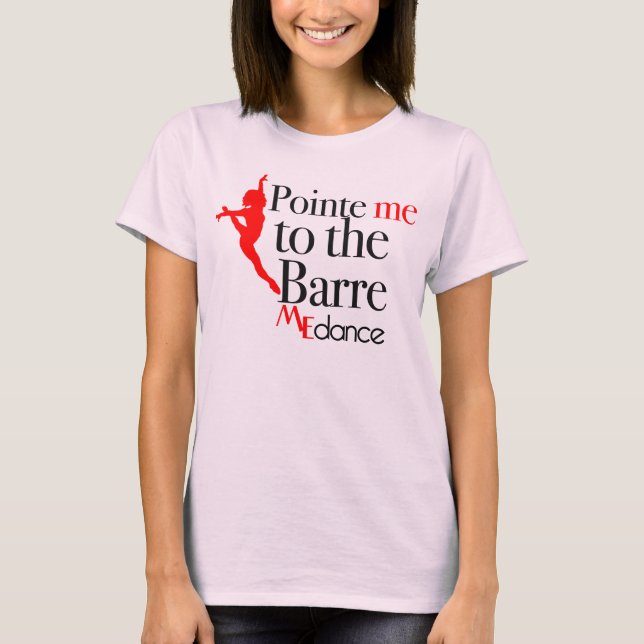 Camiseta Pointe MIM à barra por MIM dança (Frente)