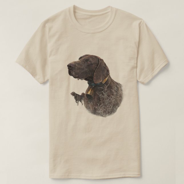 Camiseta Pointer Alemão de Cabelo Curto  (Frente do Design)