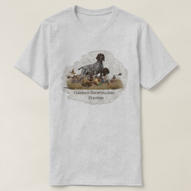 Camiseta Pointer Alemão de Cabelo Curto (Frente do Design)
