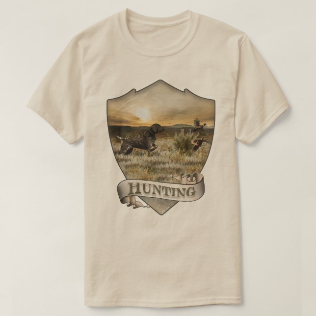 Camiseta Pointer Alemão de Cabelo Curto (Frente do Design)