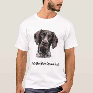 Camiseta Pointer Alemão de Cabelo Curto Crie Seu Próprio Te