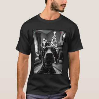 Camiseta Pointer Alemão de Cabelo Curto Pega Papai Noel na
