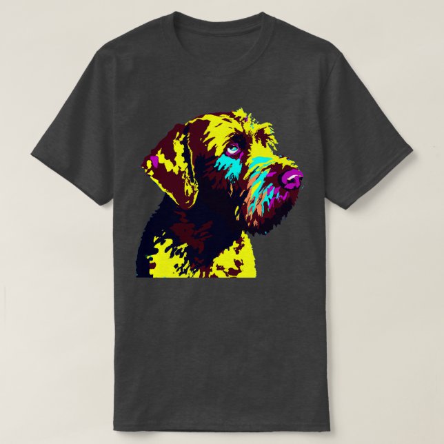 Camiseta Pointer Art Dog Lover Gifts 3, alemão, cabeleireir (Frente do Design)