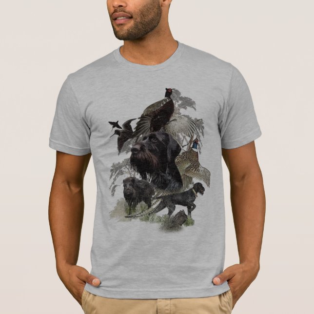 Camiseta Pointer de Cabelo Raspado Alemão   (Frente)