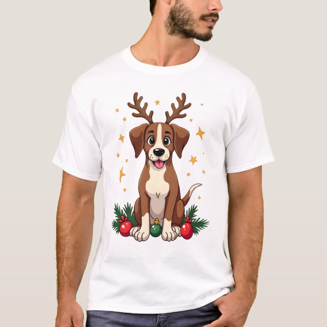 Camiseta Pointer Reindeer Ears (Frente)
