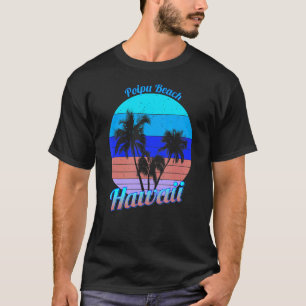 Camiseta Poipu Beach Hawaii Retro Tropical Palm Trees Vacat