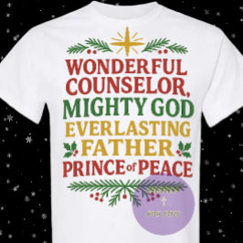 Camiseta Pois para nós um menino nasceu - Natal - Cristão