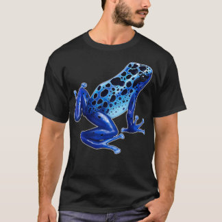 Camiseta Poison Dart Frog  Blue  Amphibian  I Love Frogs 
