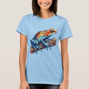 Camiseta Poison Dart Sapo Laranja e Azul