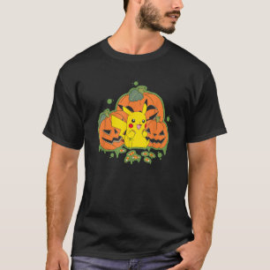 Camiseta Pok mon Halloween Pikachu Abóboras