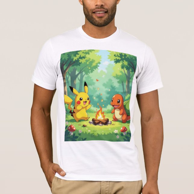 Camiseta Pokémon und seine Treue Freunde (Frente)