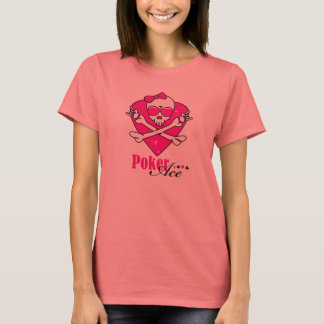 Camiseta Poker Ace Skull Lady