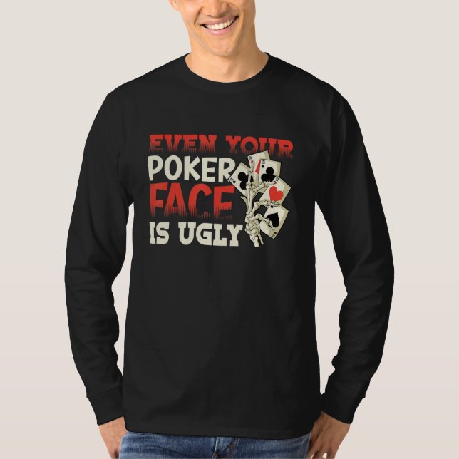 Camiseta Poker Casino Poker Player Gambling Roulette Retire (Frente)