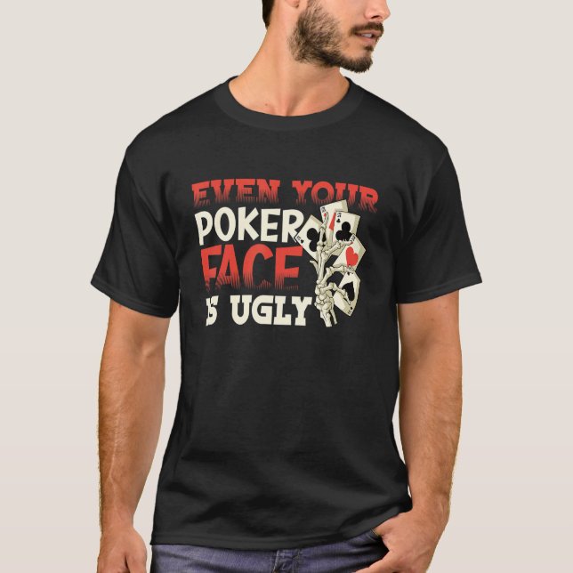 Camiseta Poker Casino Poker Player Gambling Roulette Retire (Frente)