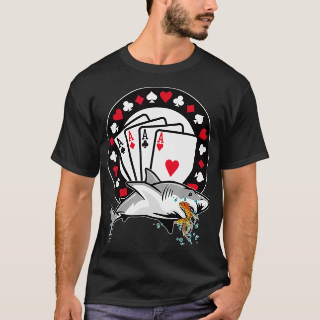 Camiseta Poker Engraçado Chás Holdem Lucky Poker _1  (Frente)
