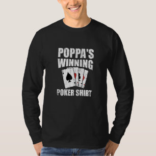 Camiseta Poker Gambler Pai de Jogo do Poppa S vencedora Pai