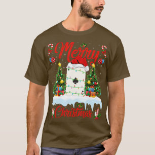 Camiseta Poker Game Lights Xmas Tree Papais noeis Poker Nat