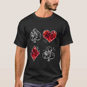 Camiseta Poker Hearts Spades Diamantes Clubs Sinal - Poker