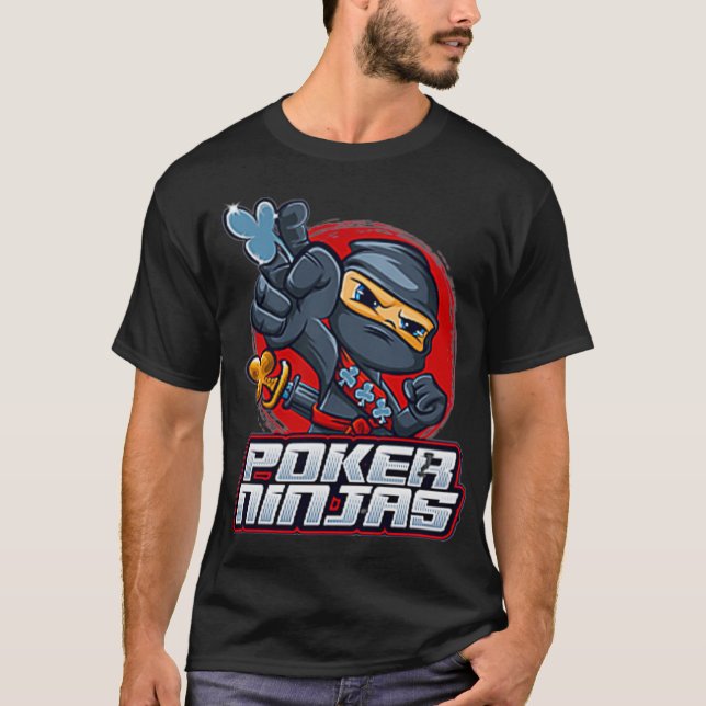 Camiseta Poker Ninjas Representa Premium com Correção (Frente)
