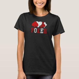 Camiseta Poker Suits Spade Heart Diamond Club Vintage Poker