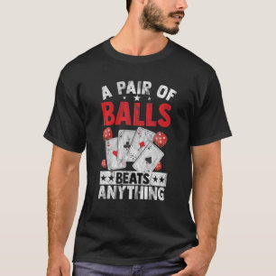 Camiseta Poker T Pik Pote do cassino Jogador Bluffing Ace R
