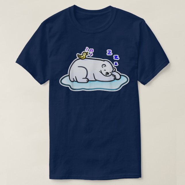 Camiseta Pol-ar Bea-r Clássico com Sono (Frente do Design)