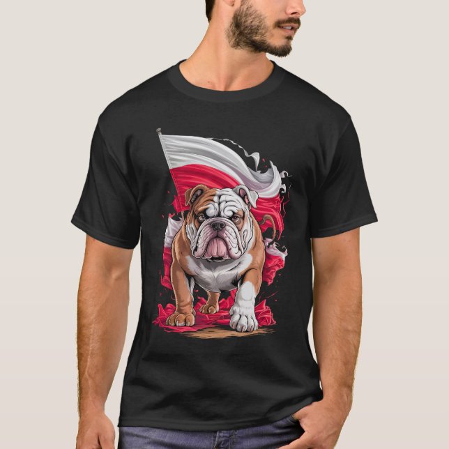 Camiseta Poland Bulldogs Dog Lover Gift Cute Design for Pet (Frente)