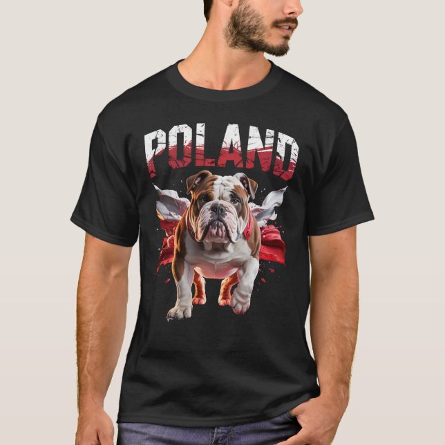 Camiseta Poland Bulldogs Proud Dog Lovers Apparel for Fans (Frente)