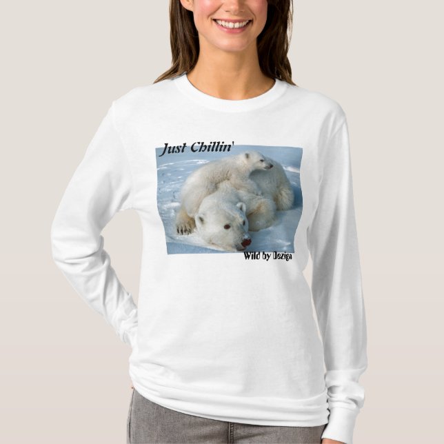 Camiseta Polar Bear Apenas Enrolando Presentes (Frente)