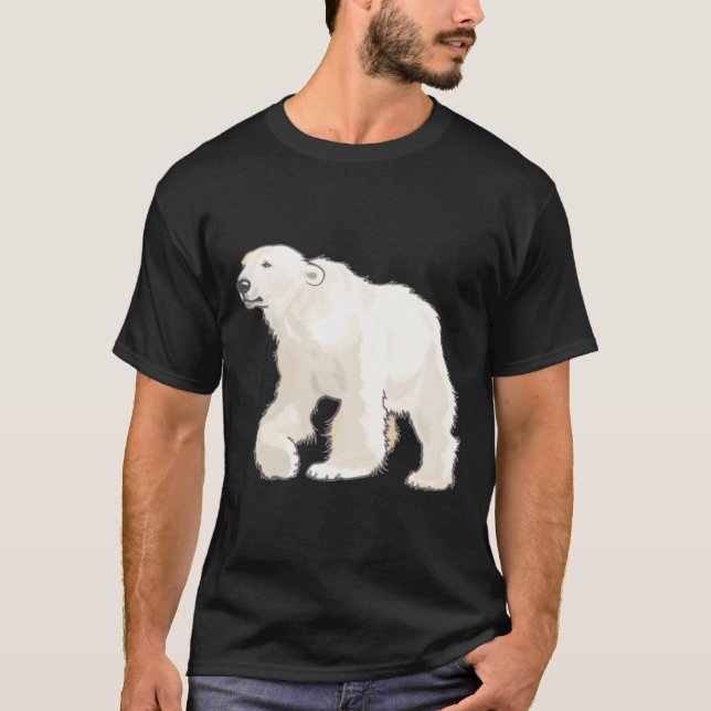 Camiseta Polar Bear Arctic Animal Realistic (Frente)