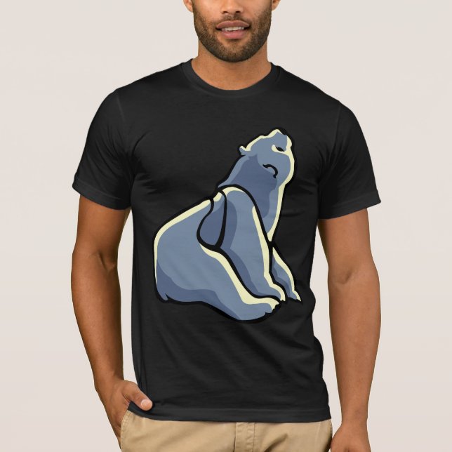 Camiseta Polar Bear Art Camisa Unisex Urso Polar (Frente)