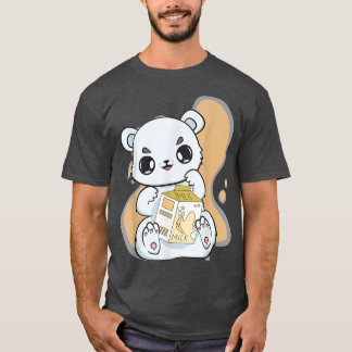 Camiseta Polar Bear Boba Cute Anime Kawaii Pearl Banana Mil