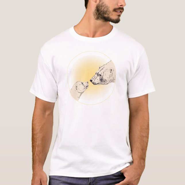Camiseta Polar Bear Camiseta Mens & Mulheres (Frente)