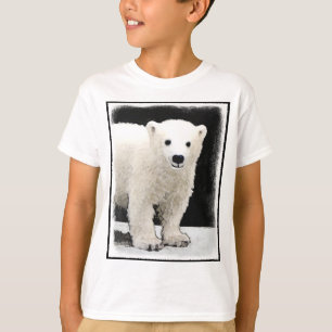Camiseta Polar Bear Cub Painting - Arte Original