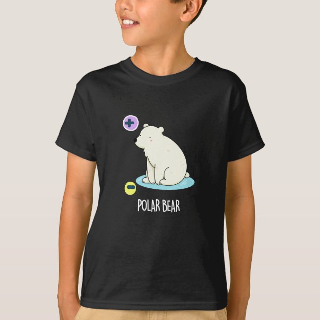 Camiseta Polar Bear Funny Science Pun Dark BG (Frente)