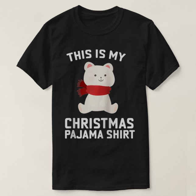 Camiseta Polar Bear Natal - Papais noeis de Pajama Polar Be (Frente do Design)