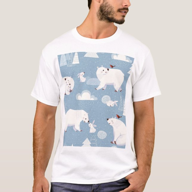 Camiseta Polar Bears Winter Vintage (Frente)