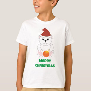 Camiseta Polar de Natal Papai Noel Personaliza o texto